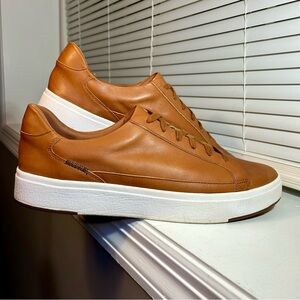 Kizik Vegas Chesnut Brown Leather Hands Free Lifestyle Shoes Men's Size 13 Wide